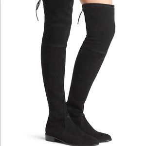 Stuart Weitzman Lowland otk boot black suede, 9